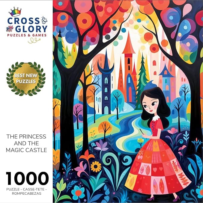 The Princess and The Magic Castle - 1000 Piece Jigsaw Puzzle Jigsaw Puzzles Cross & Glory
